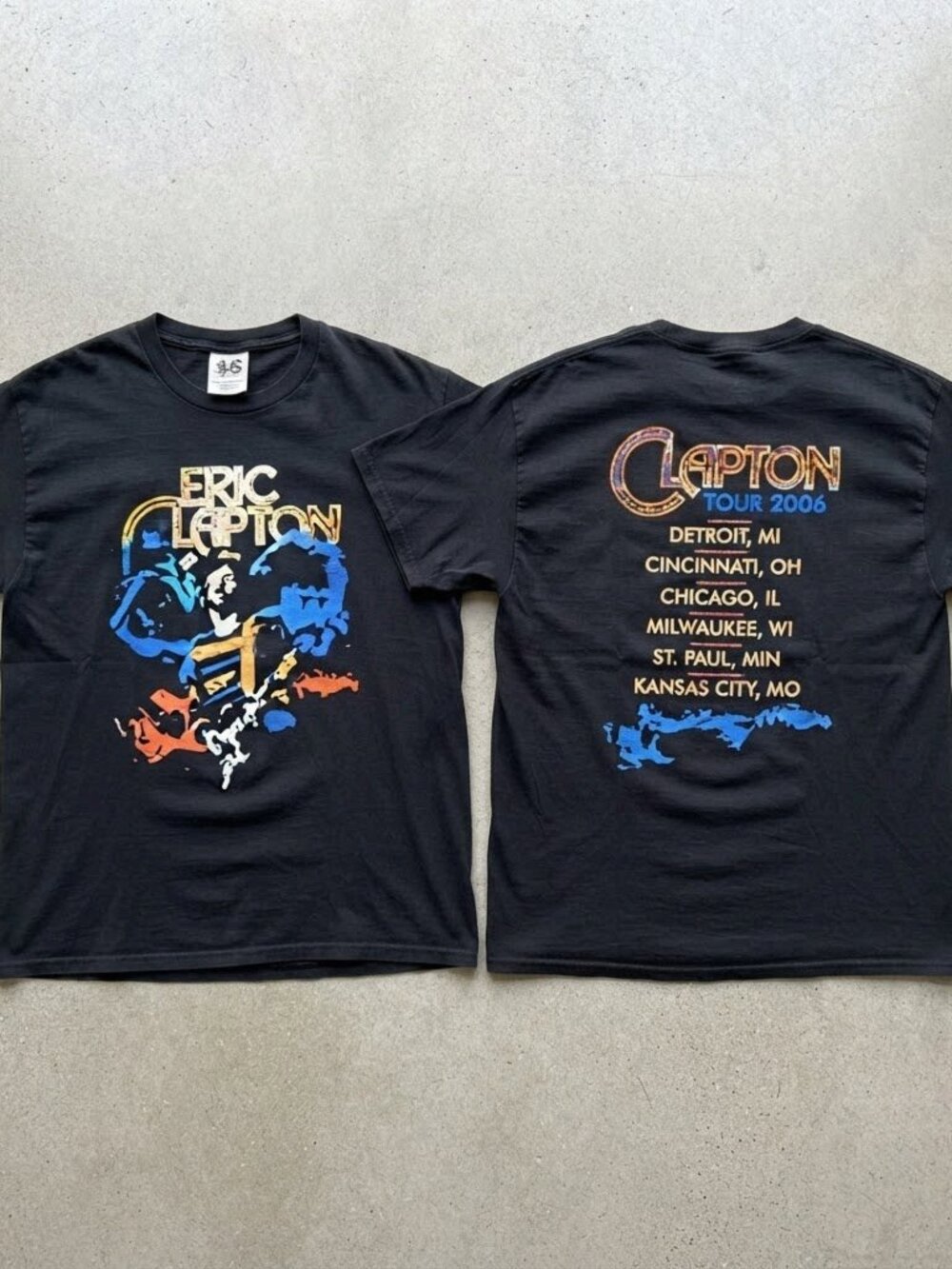 Eric Clapton American Tour 2026 Concert Black T-Shirt S-4XL